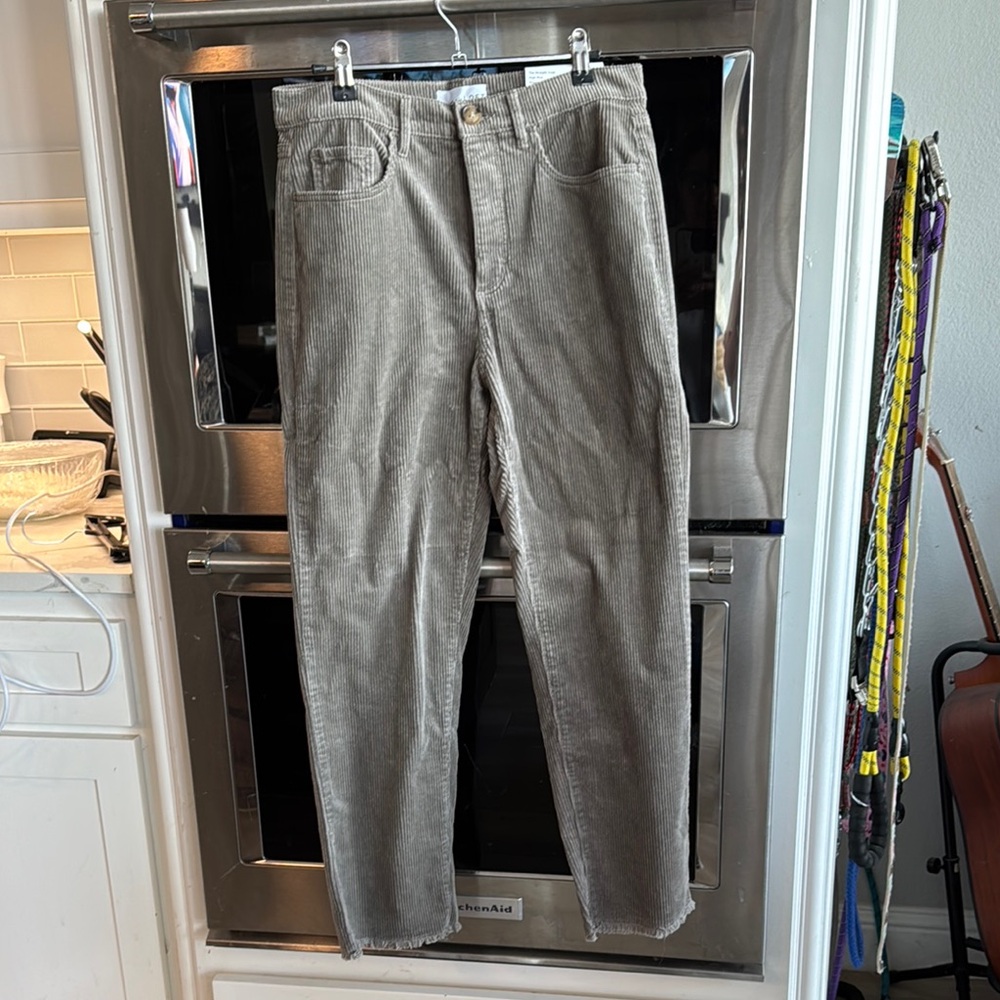 Loft women’s  Gray Corduroy Pants NWT